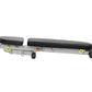 Hoist Folding Multi-Bench with black padded seat and backrest, gray metal frame, and yellow safety handles on white backgroun