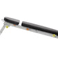 Hoist Folding Multi-Bench with gray metal frame, black padded seats, yellow safety labels, and rolling wheels on white backgr