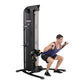 Hoist Mi5 Functional Trainer with black and silver frame, shown being used by male model performing chest fly exercise