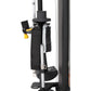 Hoist Mi5 Functional Trainer with black nylon straps, yellow adjustment handle, and silver metal pole on white background