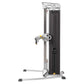 Hoist Mi5 Functional Trainer with silver frame, black stack, and dual cable arms on white background