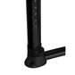 Black functional trainer with numbered adjustment markers and weighted stack numbers 1-6 on vertical post, shown on white bac