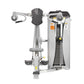 Hoist ROC-IT Lateral Raise Machine with silver frame, black seat, and dual weight stack on white background