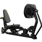 Hoist ROC-IT Ride Leg Press machine with black frame, gray padded seat and backrest, foot pedals, and circular resistance whe