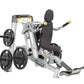Hoist ROC-IT Seated Dip machine with silver frame, black padded seat, weight plates, and dual handles on white background