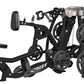 Hoist ROC-IT black biceps curl machine with weight plates and adjustable seat on white background