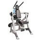 Hoist Abdominals Machine with silver frame, black padded seat and backrest, dual black handles, blue digital display, and foo