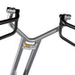 Hoist ROC-IT Lat Pulldown Machine with silver frame, black handles, and dual-grip attachment arms on white background