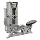 Hoist ROC-IT Seated Mid Row Machine with gray steel frame, black footrest, and control panel on white background