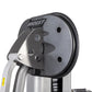Hoist ROC-IT leg press machine with gray and black metal frame, circular footplate, and control panel on white background