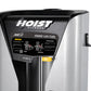 Hoist ROC-IT Prone Leg Curl Machine with silver and black frame, black padded seat, instruction panel, and yellow weight adju