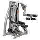 Hoist ROC-IT Glute Master Machine with silver frame, black foot platform, and adjustable arm levers on white background