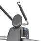 Hoist ROC-IT Abdominals Machine with gray padded seat, black handles, and silver metal frame on white background
