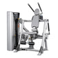 Hoist ROC-IT Abdominals Machine with silver frame, gray padded seat and backrest, dual black handles, and control panel on wh
