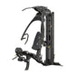 Black Hoist V1-Elite home gym machine with integrated weight stack and multiple exercise stations on white background