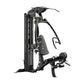 Hoist V1-Elite black multi-station home gym with cable machines and weight stack on white background