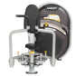 Hoist Club Line Pec Fly/Rear Delt machine with gray frame, black seat and back pad, dual handles, and yellow accents on white