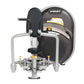 Hoist Club Line Pec Fly/Rear Delt machine with black padded seat and gray frame on white background