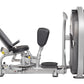 Hoist Club Line Inner/Outer Thigh machine with silver frame, black padded seat and leg extension, on white background