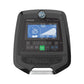 Horizon Evolve 3 elliptical console with blue digital display, numbered resistance buttons, and green start button on dark gr