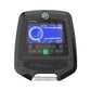 Horizon Evolve 5 elliptical machine console with blue digital display, black frame, and control buttons on white background