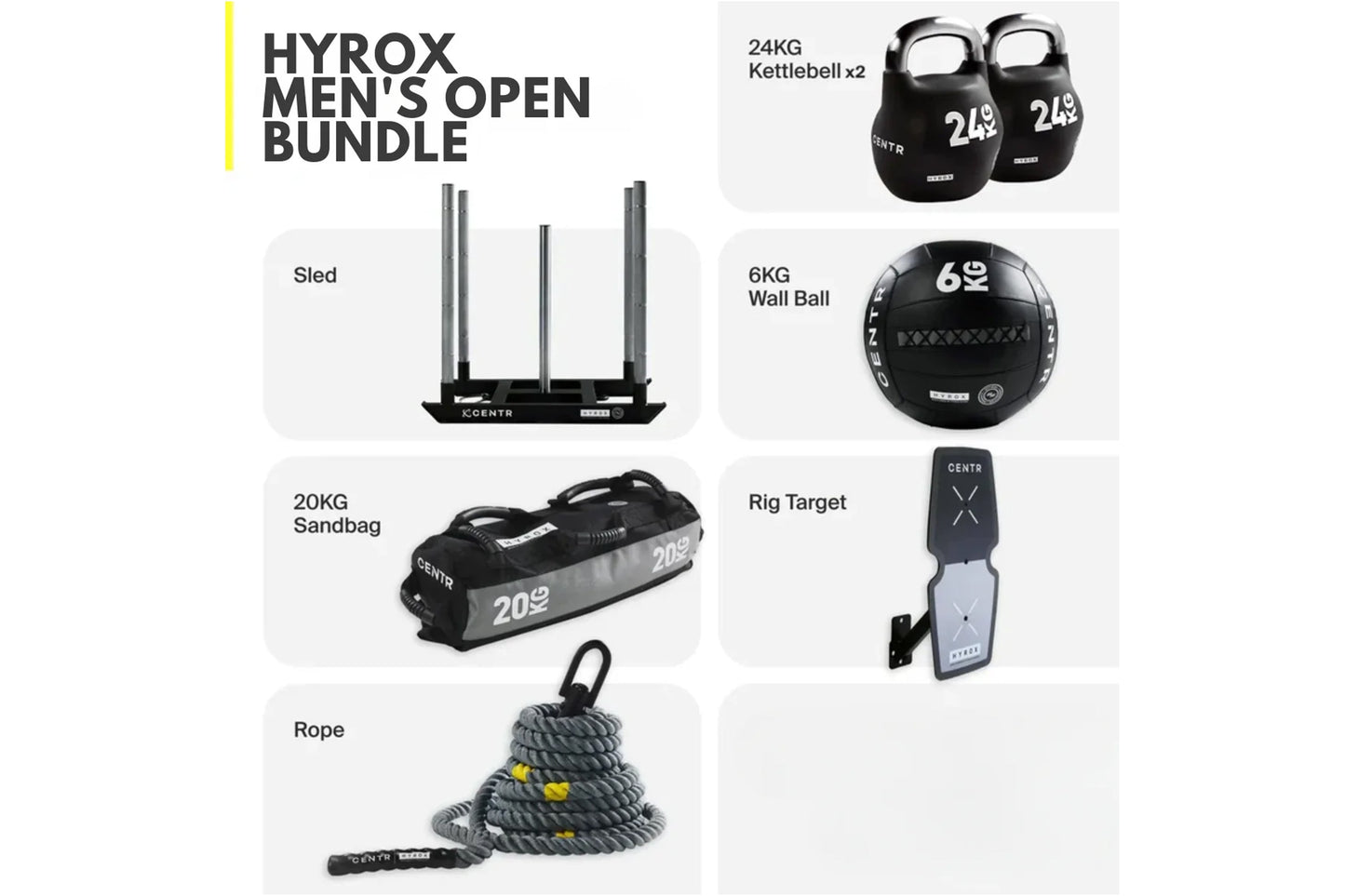 HYROX Men's Hybrid Performance Open Bundle