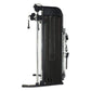 Black and silver Inspire Fitness FT1 functional trainer with dual cable towers and adjustable pulleys on white background
