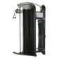 Inspire Fitness FT1 functional trainer with dual weight stacks, black mesh panels, silver frame, and cable attachment system 