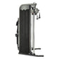 Inspire Fitness FT1 functional trainer with black pad and silver frame, dual cable pulleys and weight stacks on white backgro