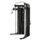 Inspire Fitness FT1 Functional Trainer with dual weight stacks, cable pulleys, and black frame on white background