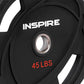Inspire Urethane Grip Plates Weight Plates Inspire 45 lb
