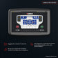 Landice Pro Sports treadmill console with 9-inch color LCD display showing workout metrics, control buttons, and numbered pre
