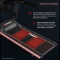Landice L7 treadmill with Standard VFX Suspension system, featuring red and black cushioned running deck on dark background