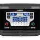Landice L8 treadmill console with digital display showing workout metrics, speed and incline controls, numbered quick-start b