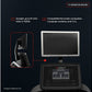 TV monitor mount compatibility diagram showing Landice R7 recumbent bike display mount accepting up to 19-inch VESA-D screens