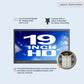 19-inch commercial grade HDTV LCD display with VESA-D bracket and Broadstvision remote control included