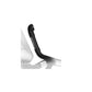 Black curved handlebar stem with grip knob for Landice U7 upright exercise bike
