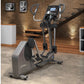 Life Fitness E3 elliptical cross-trainer with gray and black frame, digital display console, and dual handles in modern gym s