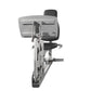 Life Fitness G2 home gym with gray frame, black padded seat and backrest, cable machine with weights on white background