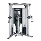 Life Fitness G7 functional trainer home gym with silver frame, black interior panel, dual cable stations, footplate and instr