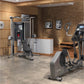 Life Fitness G7 home gym with black and gray multi-station equipment in modern fitness studio setting with brick walls