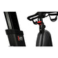 Black IC3 stationary indoor cycle with red accent on seat and handlebar, shown from side angle on white background