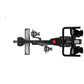 Life Fitness IC3 black indoor exercise bike with dual pedals and digital console, overhead view on white background