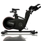 Black exercise bike with 'Life Fitness' branding
