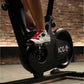 Person using an ICG exercise bike