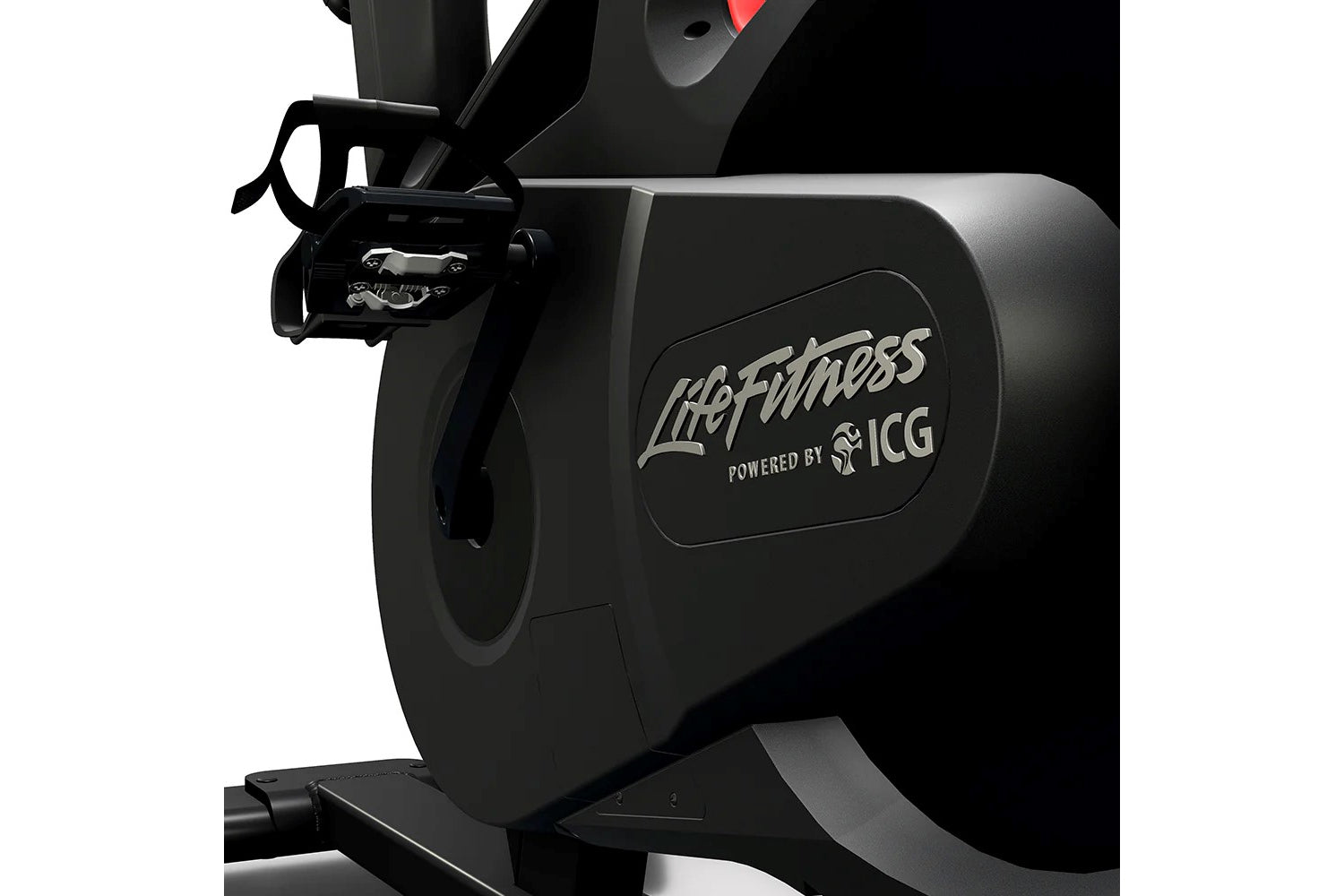Life Fitness exercise bike with ICG logo