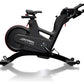 Black exercise bike with 'Life Fitness' branding