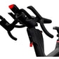 Black stationary bike with red accents