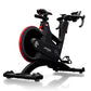 Black and red exercise bike