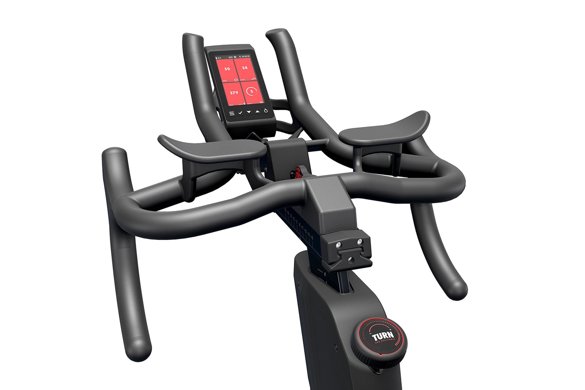 Exercise bike with digital display